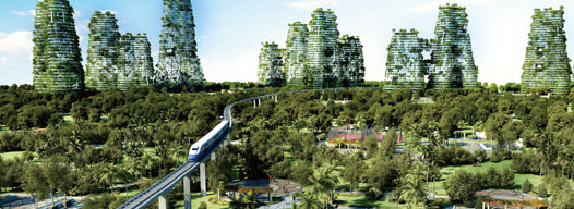 碧桂园森林城市分层立体城市规划理念